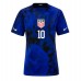 Fotbalové Dres Spojené státy Christian Pulisic #10 Dámské Venkovní MS 2022 Krátký Rukáv